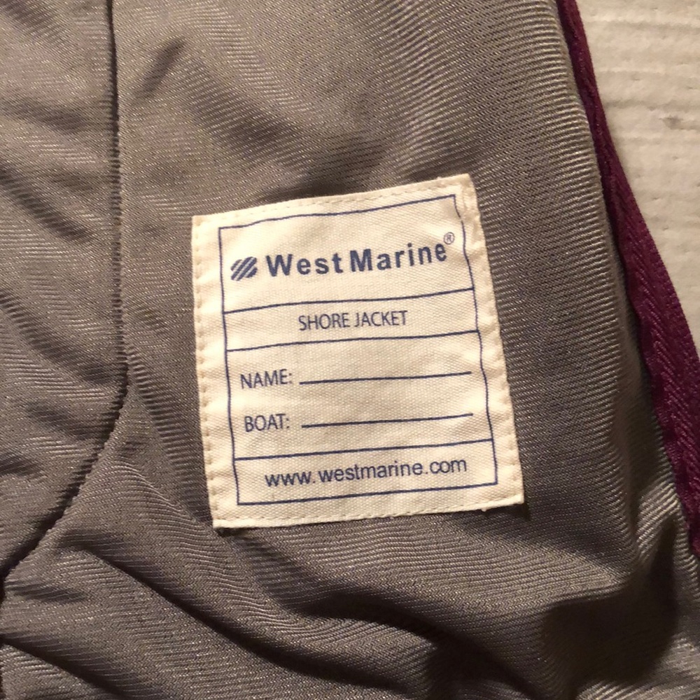 West Marine fleece zip front Jacket size medium shore jacket - Picture 10 of 12
